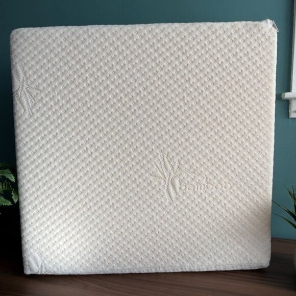 Zuma Foam Wedge Pillow By Brentwood Home With Bamboo Cover Support 10" - Picture 5 of 16